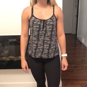 Black and white tank top